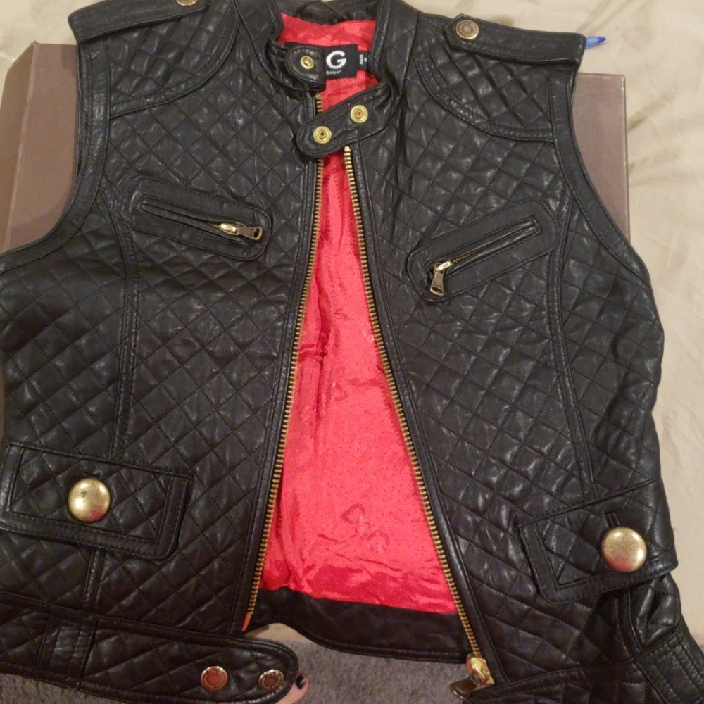 Dolce gabanna leather vest